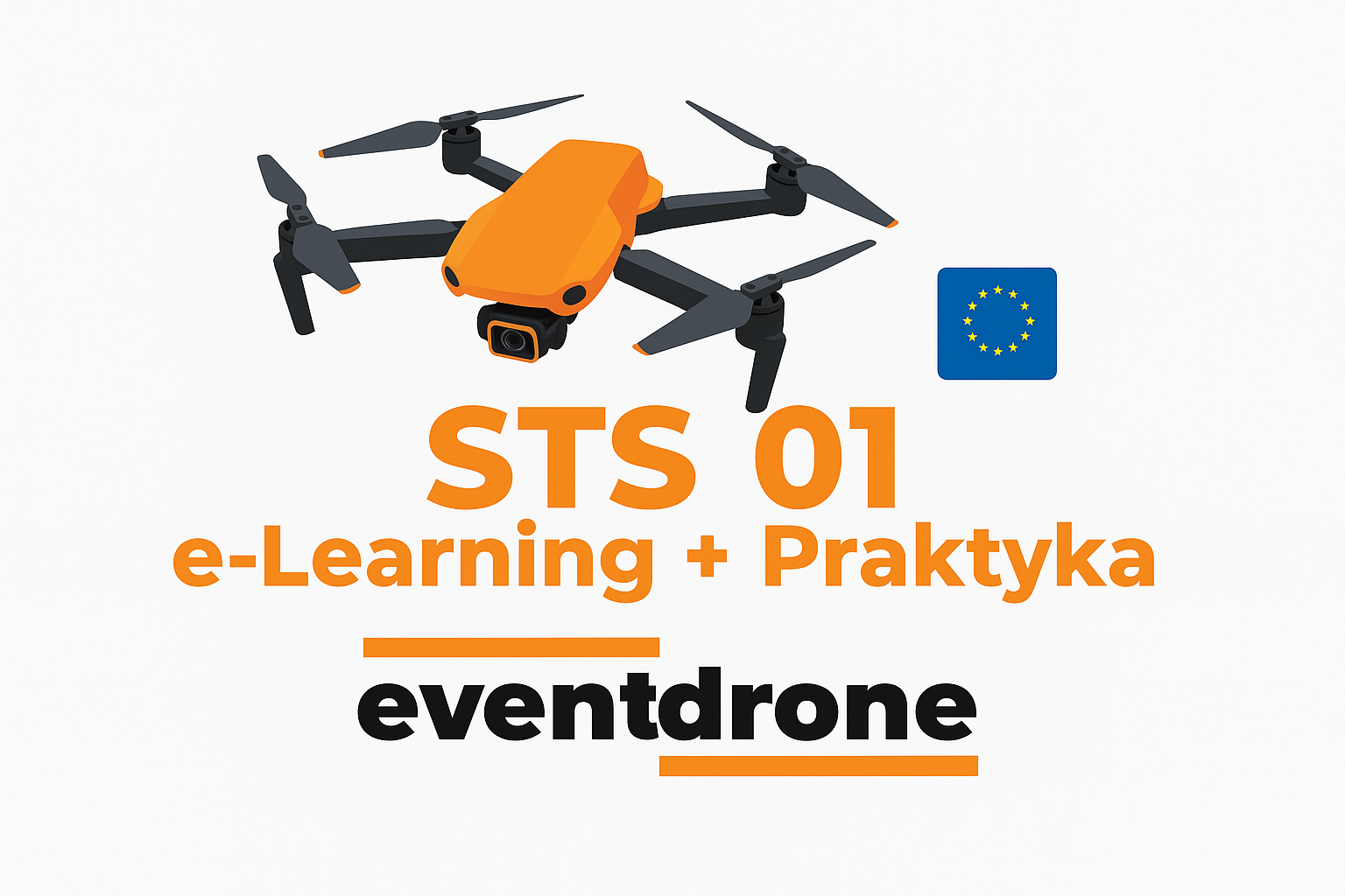 STS 01 Eventdrone Logo Produktu Białe STS 01 Eventdrone Logo Produktu Białe