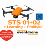 Walentynkowa Promocja! SZKOLENIE STS 01 i 02 – VLOS i BVLOS 25kg – ELEARNING + PRAKTYKA + EGZAMIN – CAŁA POLSKA