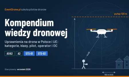 Kompendium wiedzy dronowej: uprawnienia na drona w Polsce i UE (A1/A3, A2, STS-01, STS-02)